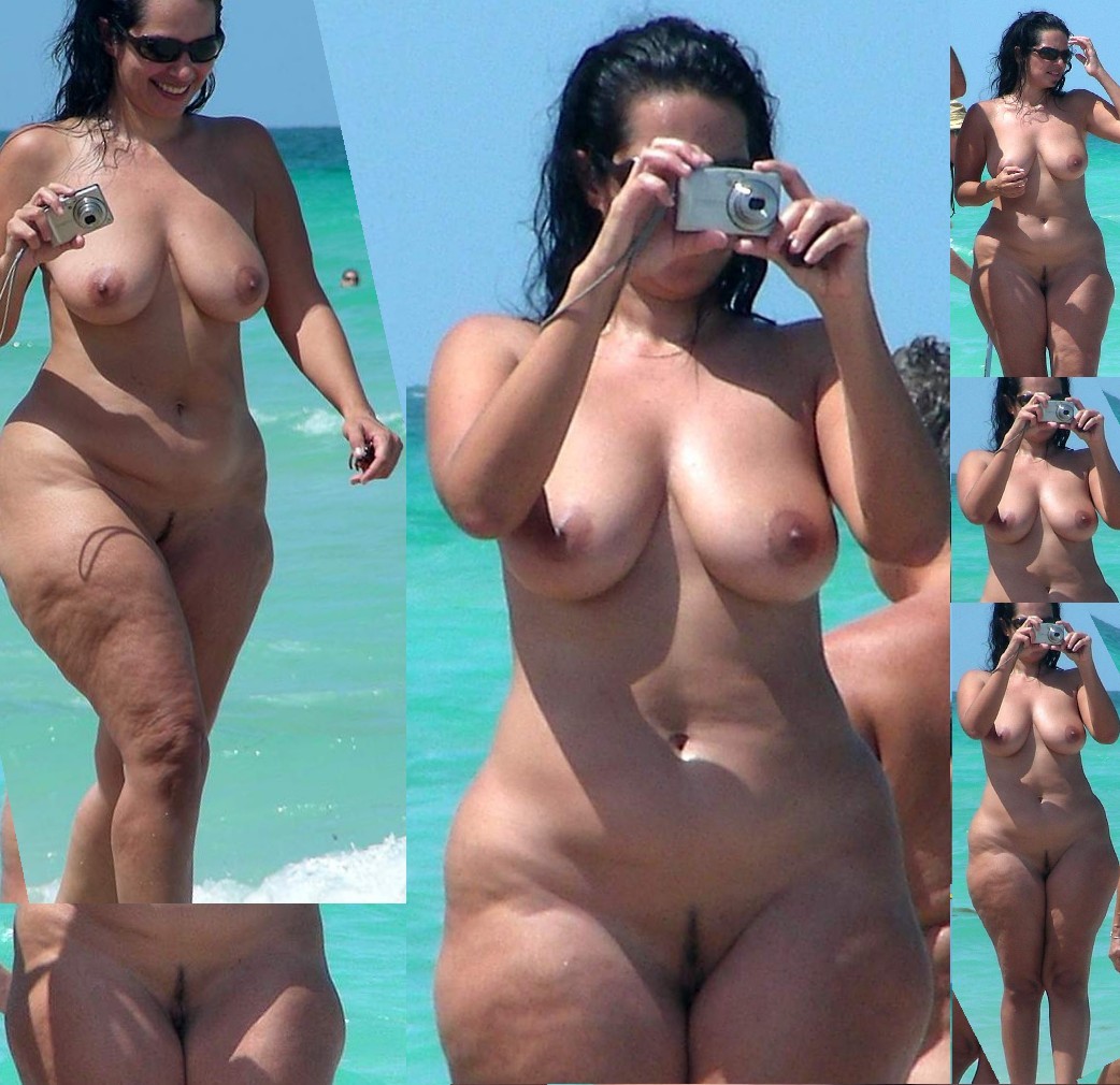 Big tits on beach