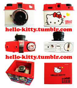 hello-kitty:  Korea Exclusive: Limited Edition Hello Kitty Diana Mini 35mm Camera  Asshole was supposed to get me a Diana F  the Mr. Pink edition for my birthday, but he never did, and this is sooooo much better. &lt;3333