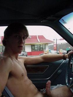 Hot blond boned in his car, ready to show it off.