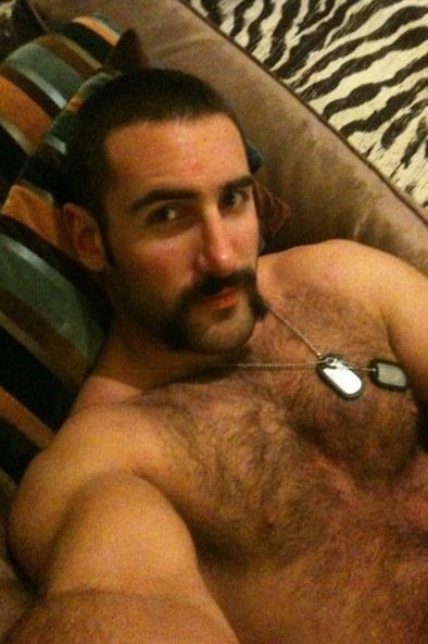 Hairy gay bear military