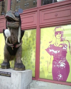 fuckyeahladygaga:  1stcomesthefall:  BIG props to everyone over at the Art Institute of Pittsburgh who dressed up the T-Rex as Gagasaurus Rex!   sadlfjaskdfjj WHY DID THIS HAPPEN THE MONTH AFTER I VISITED PITTSBURGH. SRSLY.