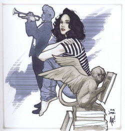 heroics:  Boy Blue and Snow White by Adam Hughes.  