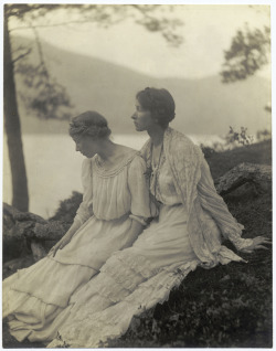 Two Women Under a Tree photo by Alice M. Boughton, ~ 1910