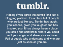 btw-narry-is-real:  this-is-life-i-live:  genuine-discord:   If you can’t reblog this, you don’t deserve to be on tumblr.   I feel like the above GIF is an accurate description of who we are and what we do here. Tumblr is my second family. God bless