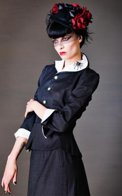 lacyceleste:  vintage Vogue suit photo Jason Todd Ipson. Model me Lacy Soto 2010 