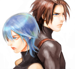 Love this.  You know, I actually want to ship these two, but Aqua gives me crazy lez-bean vibes. Doesn&rsquo;t help I&rsquo;ve seen so much stuff of her with Lightning and Fang, so it&rsquo;s like, crazy kickass lezbean Squeenix trio.  &hellip;Why is she
