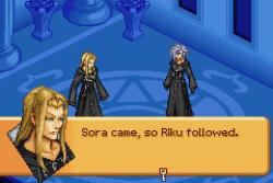 I feel so 13 for laughing. steeple333:  Out of context is best context &lt;3 (Screenshot of Vexen and Zexion in Kingdom Hearts: Chain Of Memories. Vexen: “Sora came, so Riku followed.”) 