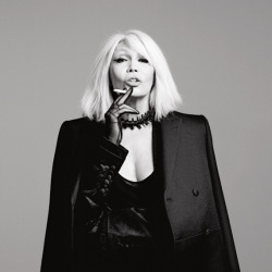 Amanda Lear (60) wears Givenchy for V Magazine - Ph. Willy Vanderperre