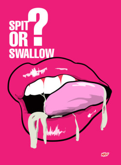 krissyjiggles:Swallow, always. Don’t waste daddies cum. You can spit on your tits but you have to lick them clean afterwards. 