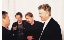 controlyourself-: Harry Dean Stanton, Steve Buscemi &amp; David Lynch That&rsquo;s a bunch of cool guys. Anybody a clue who is the one left (in the front)?