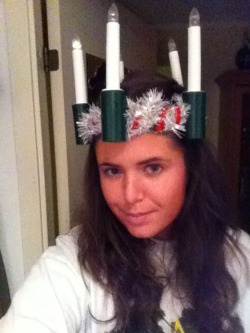 Sankta Lucia time! Naah, just found my old lucia crown from kindergarten with all the junk in my closet &hellip;