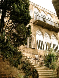 fuckyeahmiddleeast:  An old house in Beirut, Lebanon. Submitted by ana3rabi  I think I would&rsquo;ve studied architecture if I wasn&rsquo;t so terrible at math. 