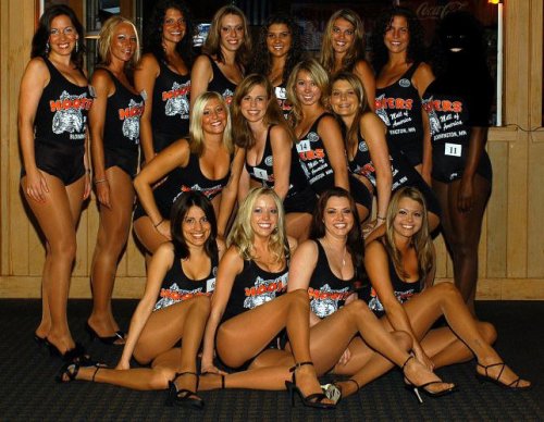 Hooters girls having sex with men