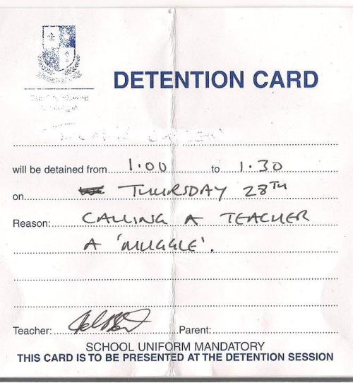 Detention is fun