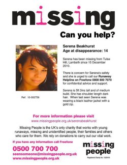 fourprivetdrive:  everysongisaboutsex:  upfromhere:  folkahauntas:  girlsarestrong:  boredlondongurl:  14-year-old girl missing in South London. Please reblog! The media aren’t reporting this; they seem to be far more preoccupied with the disappearance