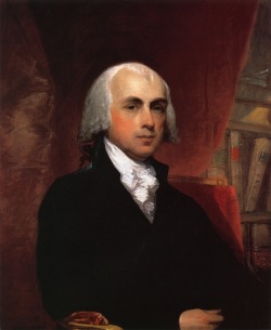 foundingfatherfest:  James Madison by Gilbert Stuart, 1804 The most geeky and pathetically adorable of the Founding Fathers.  Madison is so fucking adorable.  Reading about him in the Hamilton biography that I&rsquo;ve been committed to is kind of a