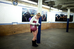 putthison:  Kudos to our friend Charlie Todd and his Improv Everywhere for pulling off another No Pants Subway Ride. This year, 3500 people rode the subways of New York without pants or explanation. 