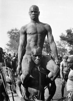 idroolinmysleep:  George Rodger, Nuban wrestlers, Kordofan, Sudan, 1949 