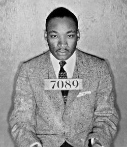 On April 16, 1963, Martin Luther King was imprisoned in Birmingham, Alabama, after a nonviolent protest.