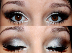 beautylish:  Master the perfect smokey eye with this silver smokey eye tutorial! 
