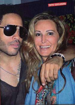 Rockstars: Lenny Kravitz &amp; Daniela Guarnero Santanchè