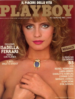 Isabella Ferrari - Playboy Italia - Jan 1985