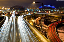 lightpaint:  I-90 interchange by ~stranj on deviantART  Seattle Washington 206