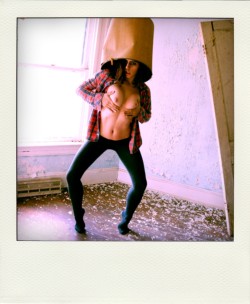 Katlyn Lacoste Polaroid Abandoned House in Baltimore http://davidhiltonphoto.tumblr.com/