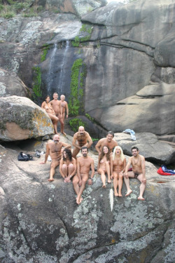 lustinnature:We as creatures of heaven Rock Climbing Nude
