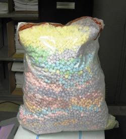 methbusters:   47 pounds of ecstasy  could have sworn this was trix cereal