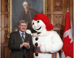 sleepygeek:  maratini:  sleepygeek:   thingsharperdoestoseemhuman:   Barely tolerating Bonhomme.   To be fair to Mr. Harper, he looks like he just pissed himself in fear. Try to look into Bonhomme’s eyes and not piss yourself in fear. I dare you.  
