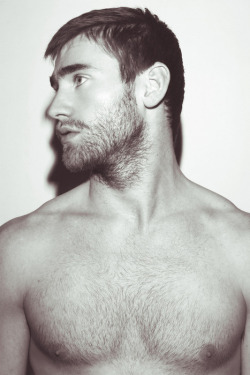 insideonly:  Love the scruff, but why trim the chest? monstertrucker:  Those eyebrows are mesmerizing…   so hot it hurts, just perfect.