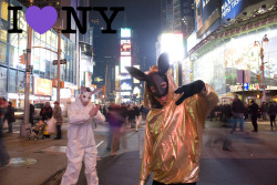 Time Square Hares - I &lt;3 NY - December 2010