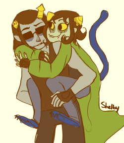duedlyfirearms:   vileparfait asked: [terribly sorry if Im too late or anything, ajdhs]May I ask for Equius and Nepeta? :&gt; :33 