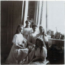 Considering business endeavors.  Here&rsquo;s a picture of the Romanov women.