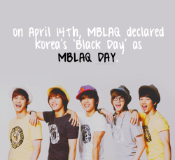 namyasuo:  happy MBLAQ Day fellow A  :) 