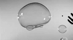 golgibodies:  a marble being thrown through a bubble 