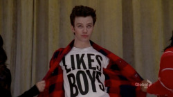 bi-guy:  girlywords:  thetrevorproject:  Is there a market for Kurt’s ‘LIKES BOYS’ shirt, as seen on last night’s episode of Glee? Would you buy/wear one? Let us know!  I want to see gay/bi/queer boys wearing this!!! And I would definitely buy