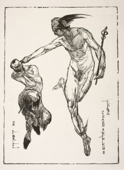 tekiela:  Konstanty Brandel“Ex Libris prof. Stefana Czarnowskiego”, 1909, drzeworyt, 12,1 x 8,8 cm, Muzeum Narodowe, Warszawa 
