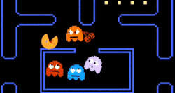gusnyc:  the ghosts finally got tired of pac-man. 
