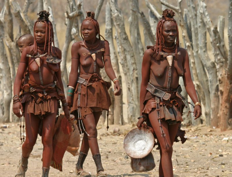 African himba tribe women