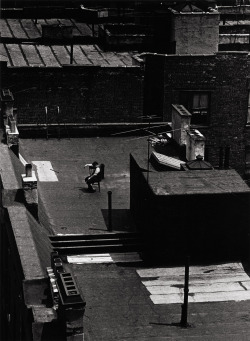Roof Top, Delancey Street, NY photo by Lou Bernstein, 1950