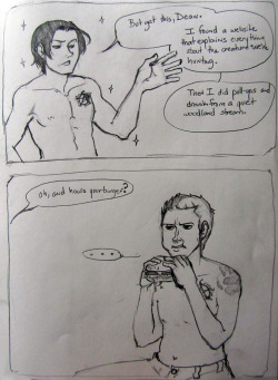 Did you know that if you take a crappy photo of a crappy sketch comic, the result is crappy squared?  I do now!