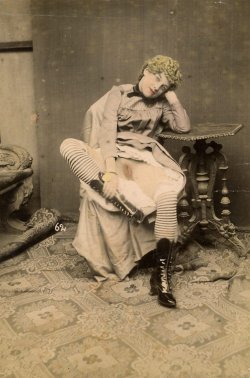 I think my favorite thing about Victorian porn is how nonchalant it is. Look at her. There is no performance here. She&rsquo;s just like &ldquo;Yep, this is my vulva.&rdquo;  Also, them boots.