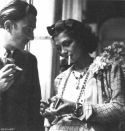 Salvador Dalí und Coco Chanel.