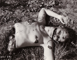 trauermarsch:  The Black Dahlia (July 29 1924 - Jaunary 15 1947), was a moniker posthumously acquired by Elizabeth Short, an American woman who was a victim of a gruesome, well-publicised as well as unsolved murder. She was found mutilated - her body