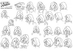 charactermodel:   Rogue from X-Men Evoulution   Model sheets of the best Rogue, EVER!!!