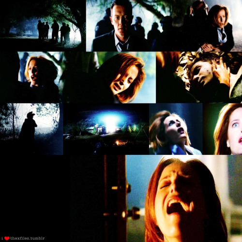 30 DAY X-FILE CHALLENGE Day 17: Most Dramatic Scene 8x14 This is Not Happening This scene always kills me, what’s happening is sad but its more the musical score, the lighting, scenery, Gillian’s face and the sound of her footsteps running that makes this scene extra dramatic. 