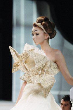 Lily Cole in Christian Dior Haute Couture Spring 2007