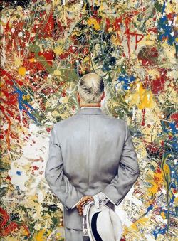mysteres-callypiges:  mYst§resCallYpiges :  colourbomb: Norman Rockwell  -“Detail of The Connoisseur”- 1962  